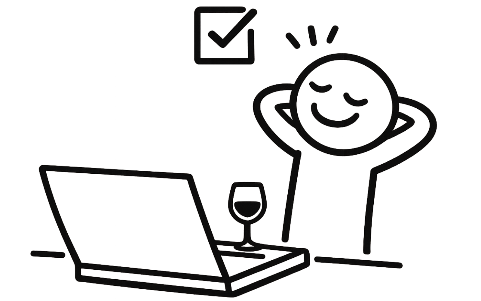 Person confidently updating their website